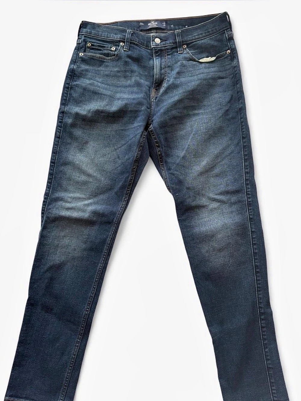 Hollister Athletic Skinny Jeans Men's Waist 34 Blue
